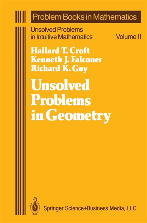 Unsolved Problems In Geometry Unsolved Problems In Intuitive ...