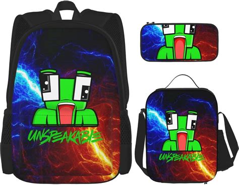 Unspeakable backpack.  Learn more Amazon.  The Set Includes A Backpack, Lunch Box And Pencil...
