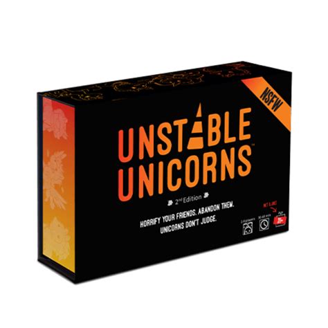 Unstable games. Unstable Unicorns Base Game: Unstable Unicorns is a strategic card game about everyone’s two favorite things: Unicorns and Destruction! The goal of Unstable Unicorns is to be the first person to collect 7 Unicorns in your play area, also known as your Stable. You do this by gathering up your own Unicorn army and using a combination of their ... 