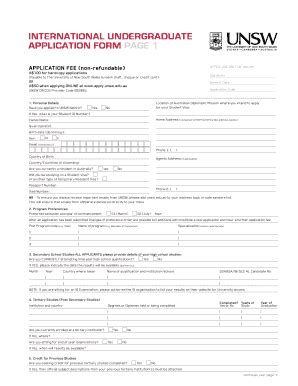 Unsw application deadline 2023 undergraduate.  We make the overseas application process...