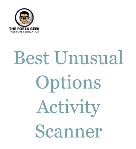 Unusual option activity scanner