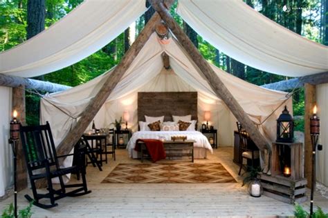 Unveil the Enchanting Getaway: Escape into a Canvas Tent Cabin