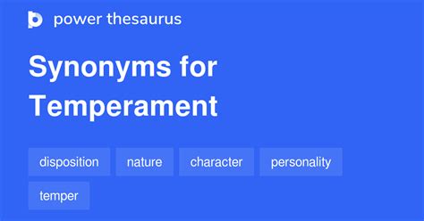 Unveil the Power of Temperament Thesaurus: Essential Tool for Captivating Communication