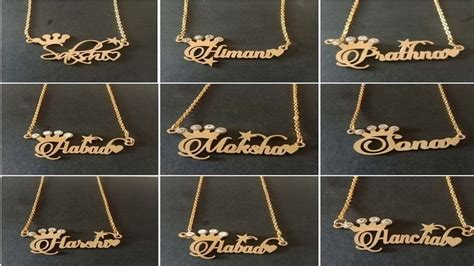 Unveiling the Allure of Stylish Name Locket Designs**