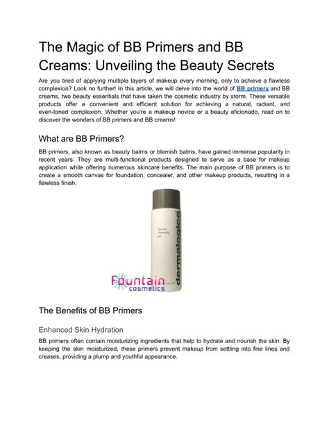 Unveiling the Secrets: Why BB Cream Price Matters