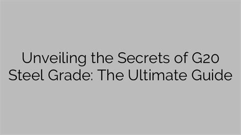 Unveiling the Secrets of Bearing Steel: The Ultimate Guide to Robustness and Durability