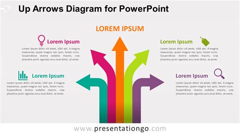 Up Arrows Diagram for PowerPoint PresentationGO