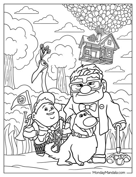 Up Coloring Sheets