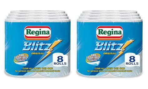 Up to 24 Rolls of Regina Extra-Large Blitz Kitchen Towels