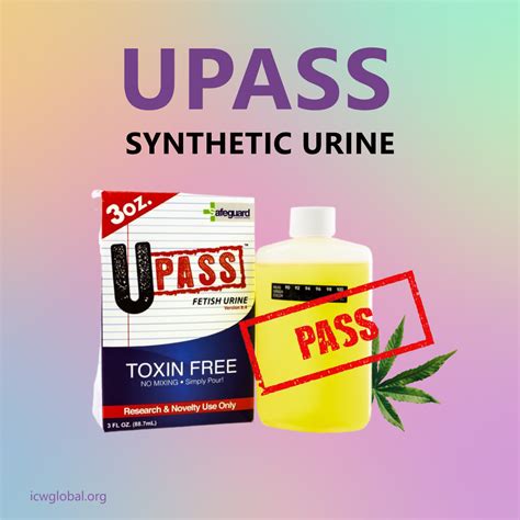 31 maj 2019 ... Get it at - https://www.upasssyntheticurine.com/ I put UPass Synthetic Urine to the test by performing the test most labs and walk in .... 