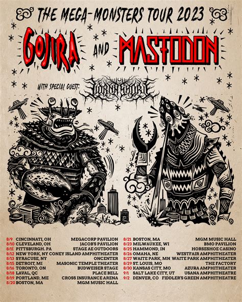 Upcoming Tour Dates - Gojira Official Website