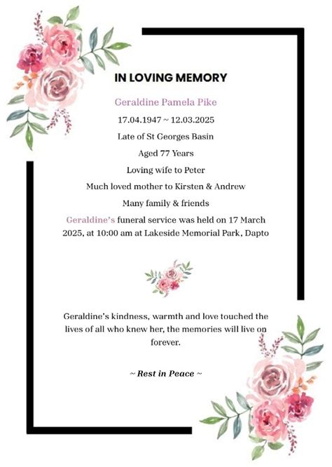 Upcoming funerals nowra open now.  Tributes & funeral notices Thomp...