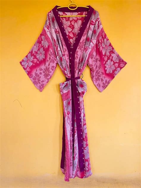 Upcycled Sari Robe - Etsy