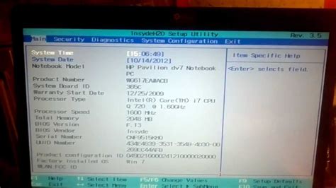 Update bios insydeh20.  To do this, enter the Insyde H2O BIOS Advanced Me...