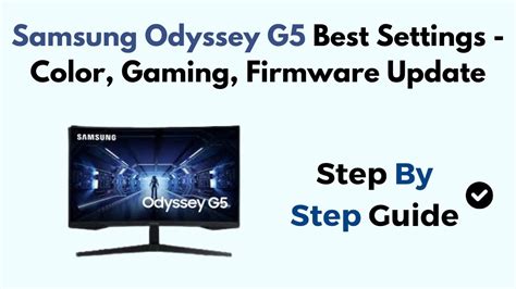 Update firmware odyssey g5.  Discover the essential steps to update your Samsu...