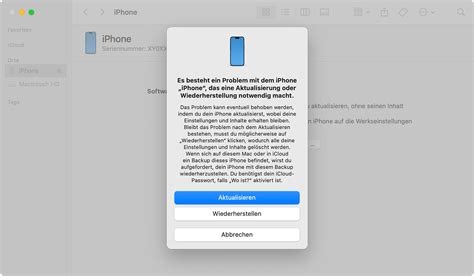 Update oder Wiederherstellung des iPhone oder iPod touch nicht . 
