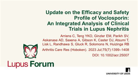 Update on the Efficacy and Safety Profile of Voclosporin: An …