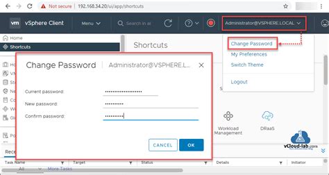 Update the Password of a Local User in the vCenter …