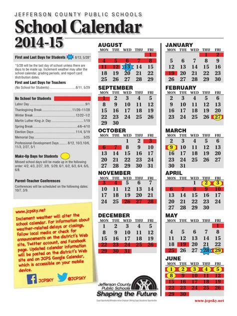 Updated Jcps Calendar 22-23