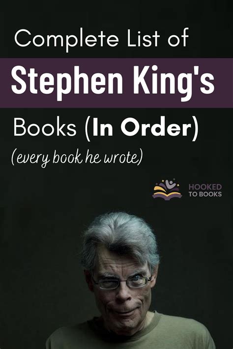 Updated list of stephen king books in order Artofit