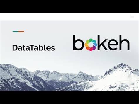 Updates and new features in Bokeh 3.0. bokeh