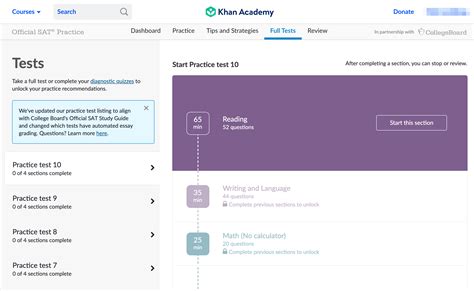 Updates to Full-Length Practice Tests - Khan Academy …