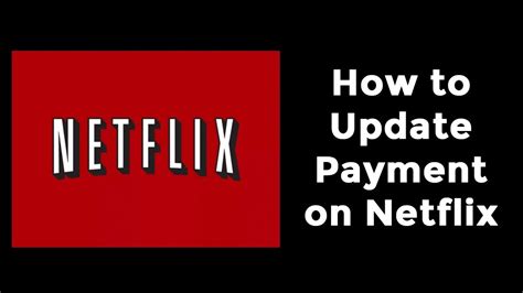 How do I change my payment method? · Sign in to your Netflix Account. · Under Membership & Billing, select Manage payment info. · Enter a new payment metho.... Updating netflix payment