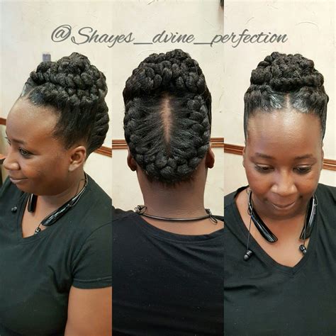 Goddess braids are large, chunky braids that can be styled int