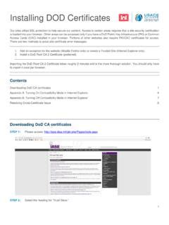 Upgrade samsung mobile certificate.  DoD CERTIFICATE DOWNLOAD INSTRUCTIONS If you are ...