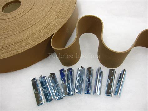 Upholstery webbing sheets.  Compatible with rubber webbing clips Amazon.  ...