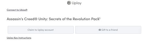 Uplay redeem code.  Certain sections may display "Uplay" but still redeem to Ubisoft Conn...
