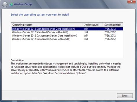 Upload OS windows server 2012 good