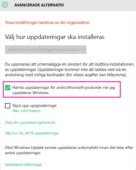 Uppdatera Office med Microsoft Update - Microsoft Support