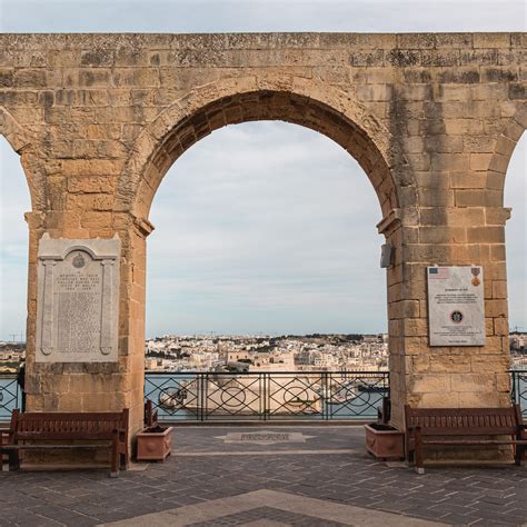 Valetta is on a hill so you need the elevator to Upper Barrakka Gardens. Turn right as you exit the port, walk along the waterfront . Before the road runs under the Archway, cross road and elevator entrance is there – 1 Euro to top, includes return. There is an attendant there to help purchase the ticket from the machine - pictures attached.. 