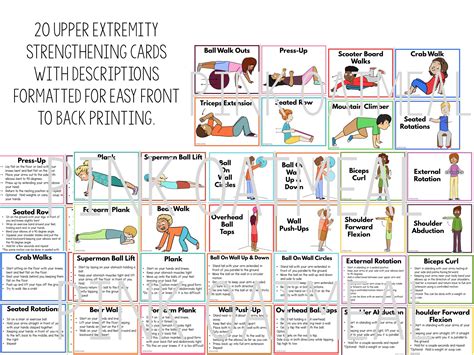 Upper limb exercises