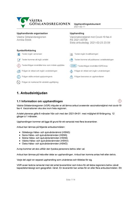 Upphandlingsdokument