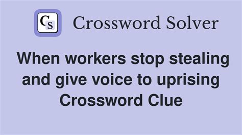 Uprising - crossword puzzle clues & answers - Dan Word