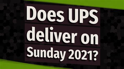 Ups deliver on sunday. Does UPS deliver on Sundays? UPS delivers on all days of the week, including on Sundays. It’s a common misconception that UPS doesn’t deliver on … 