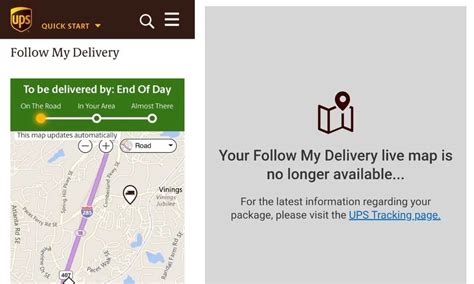 UPS Follow My Delivery is no longer available as of 2022. This service was a convenient way for customers to track their packages and get real-time updates on their delivery status. It was a great way to stay informed and ensure that packages arrived on time.. 