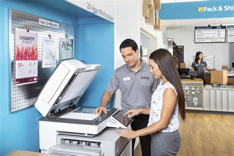 Ups store photocopy. Pros: Copy prices are publicly available, and copies are 9 cents per side for black and white and 42 cents per side for color. Office Max and Office Depot are prevalent in most areas of the United States, so you should be able to find one. Cons: Their copy prices are higher than what many other stores charge. 