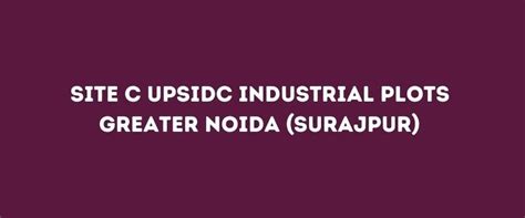 Upsidc greater noida industrial plot scheme.  This quiz is designed not only...