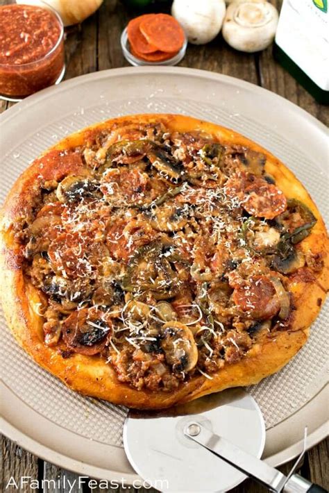 Upside-Down Deep-Dish Skillet Pizza - A Family …