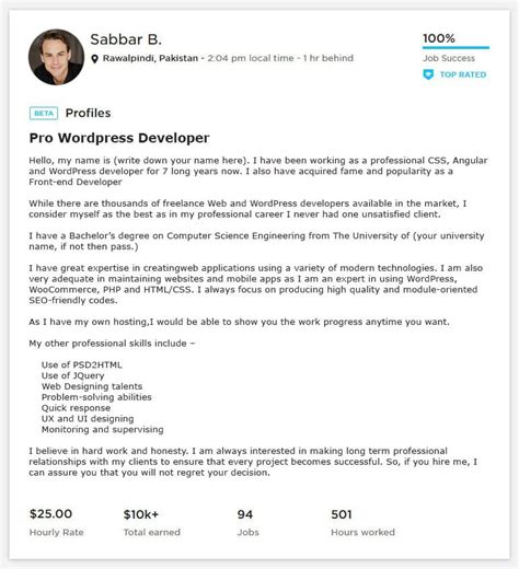 Upwork Proposal Sample For Wordpress Developer Encycloall