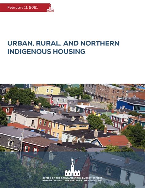 Urban, Rural, and Northern Indigenous Housing - PBO-DPB