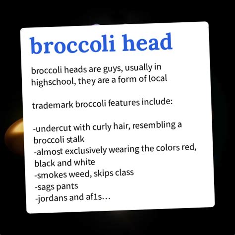 Urban Dictionary: broccoli