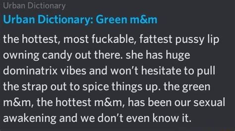 Urban Dictionary: green side out