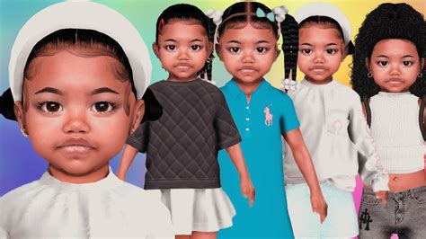 Urban Toddler Lookbook - CC & SIM DOWNLOAD Sims 4 CAS