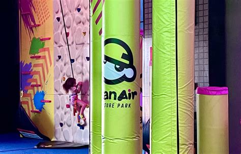 Urban air climbing wall.  Follow these safety rules at all times.  With different Urba...