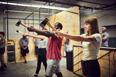 Urban axes. Urban Axes is a 21+ facility.No one under the age of 21 is permitted entry. All guests must provide valid photo identification on entry. Our Boston venue has a licensed Bar (Beer & Wine only) and a full Kitchen 