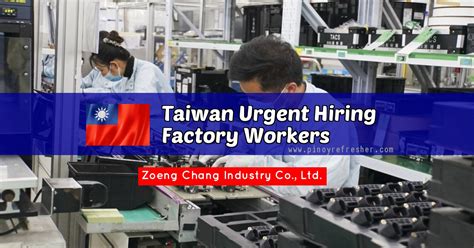 Urgent Hiring: Factory Workers in Taiwan 2024 - Para sa Pinoy